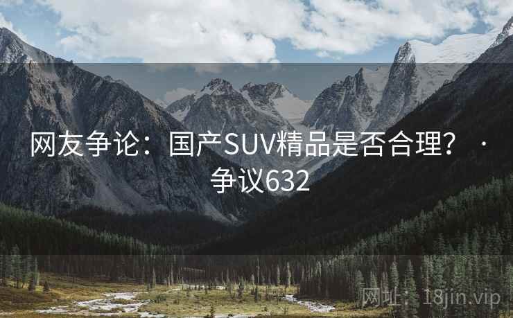 网友争论：国产SUV精品是否合理？ · 争议632